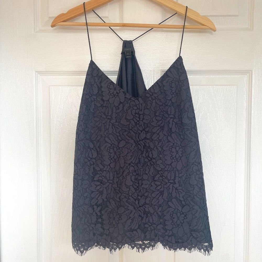 J.Crew Lace Tank Sz 8 NWOT